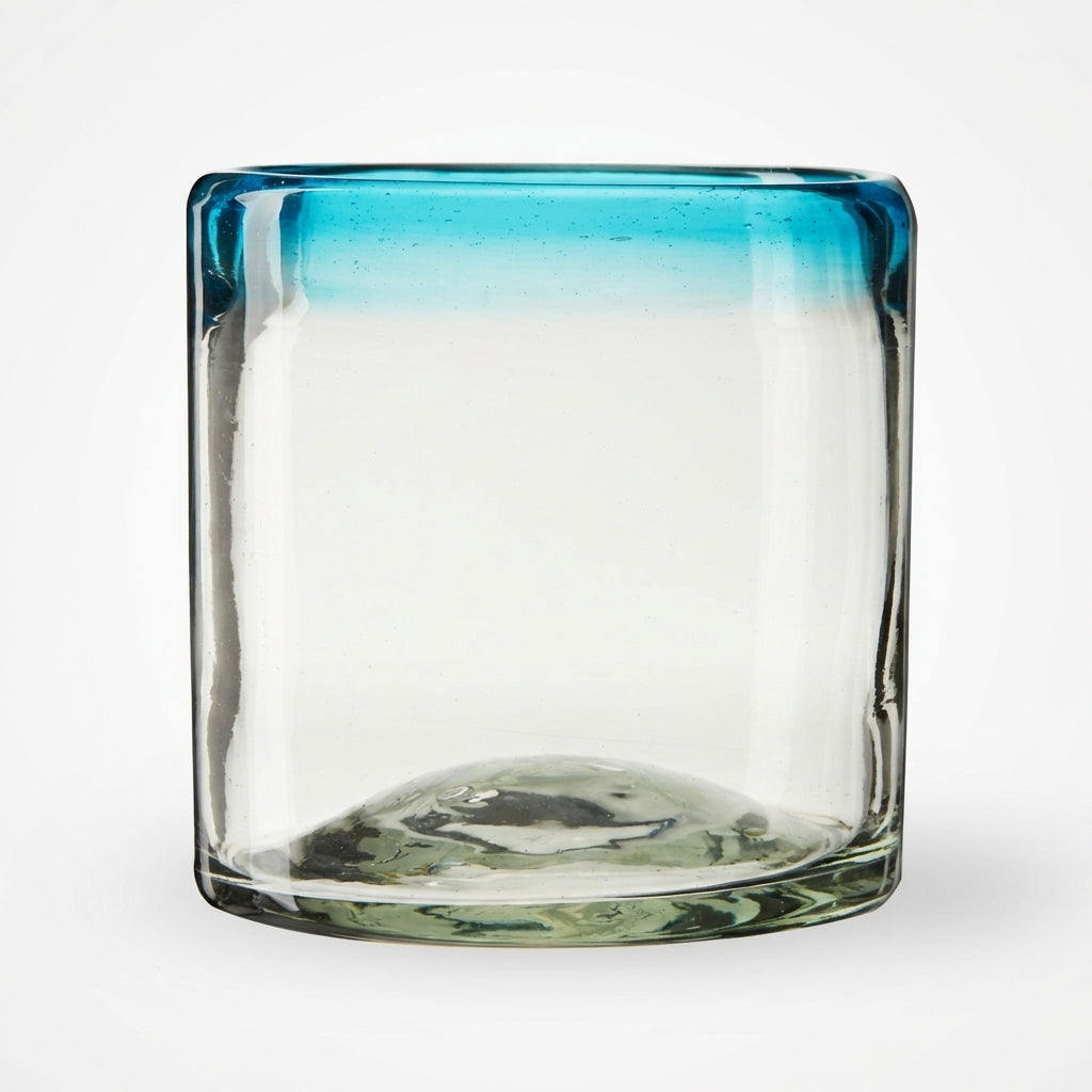 Close-up of tumbler.